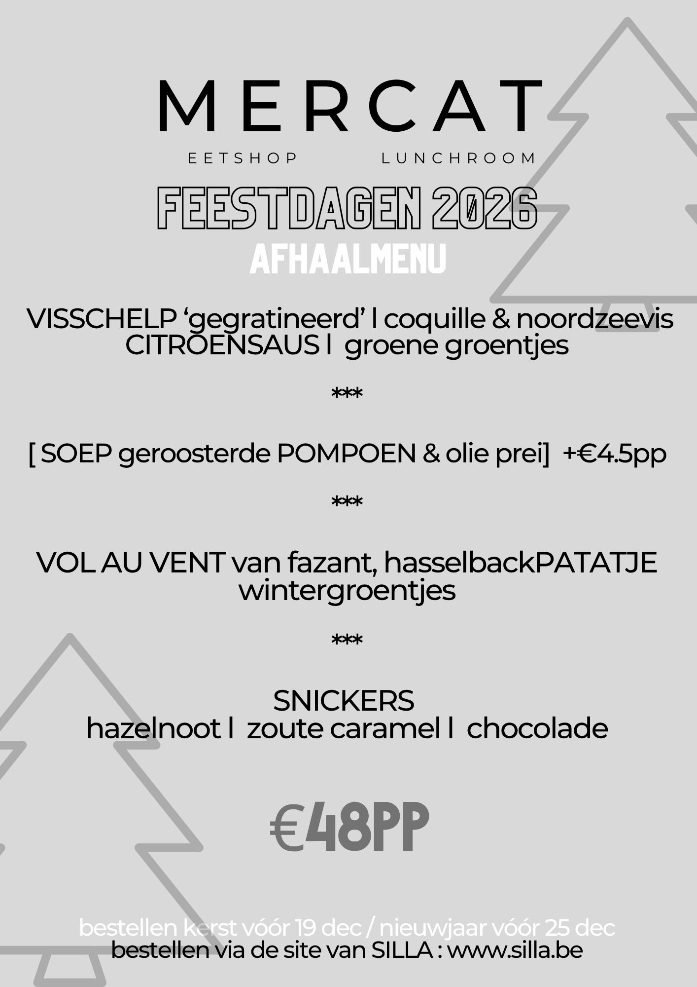 mercat feestdagen 2026 voorkant